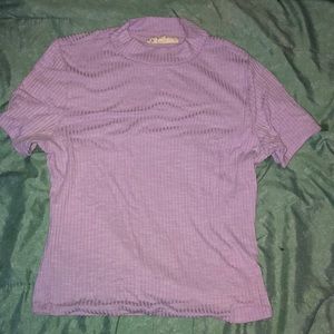 turtle neck short sleeve shirt